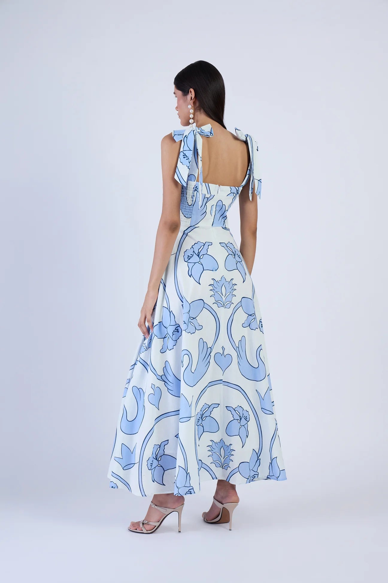 Beyond By Vera Pearl Dress in Monaco Celeste