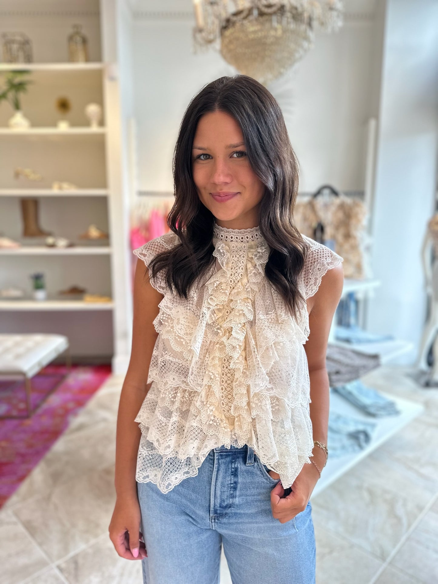 Love The Label Eden Top in Ivory