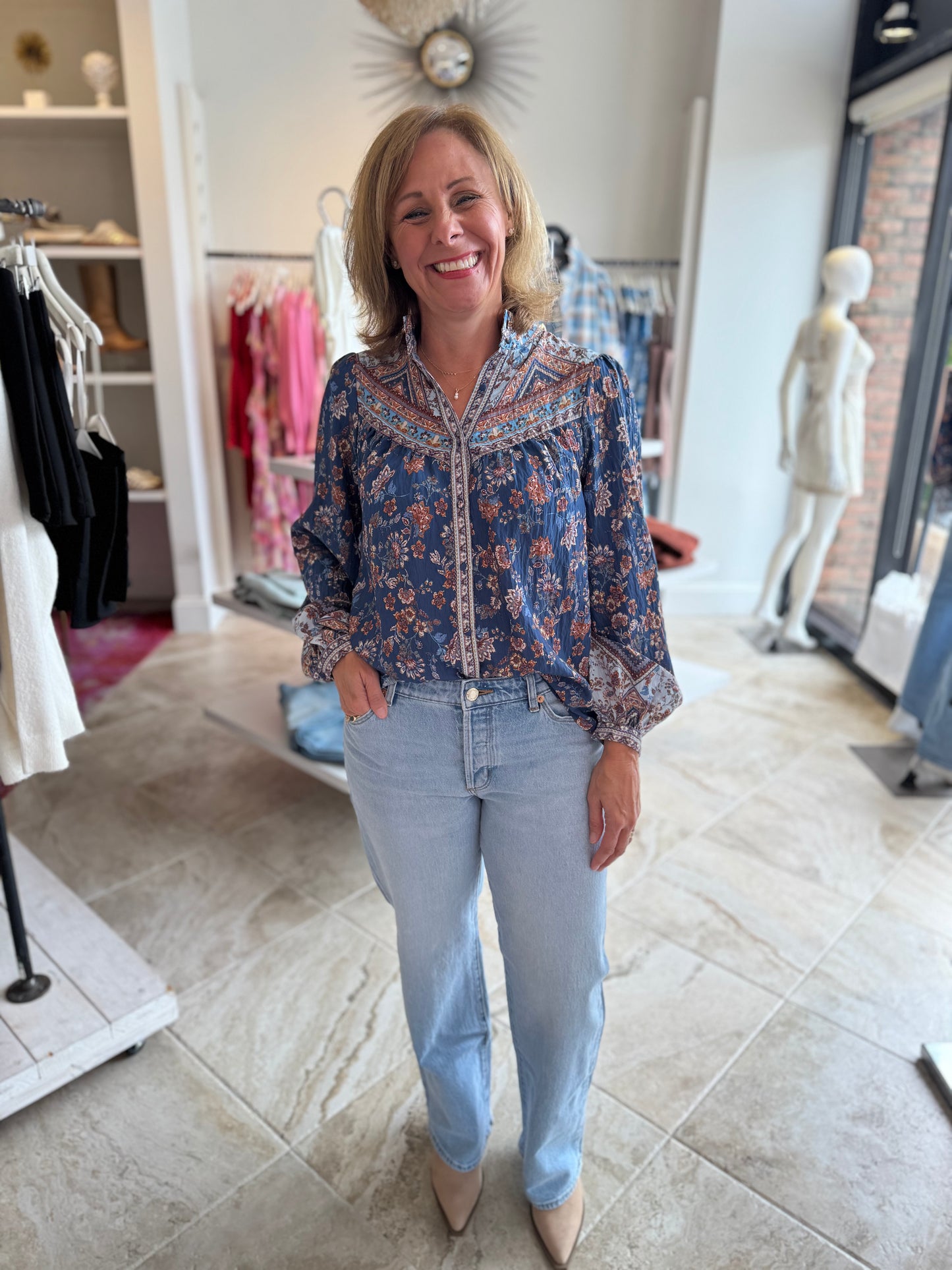 Tish Floral Longsleeve Blouse