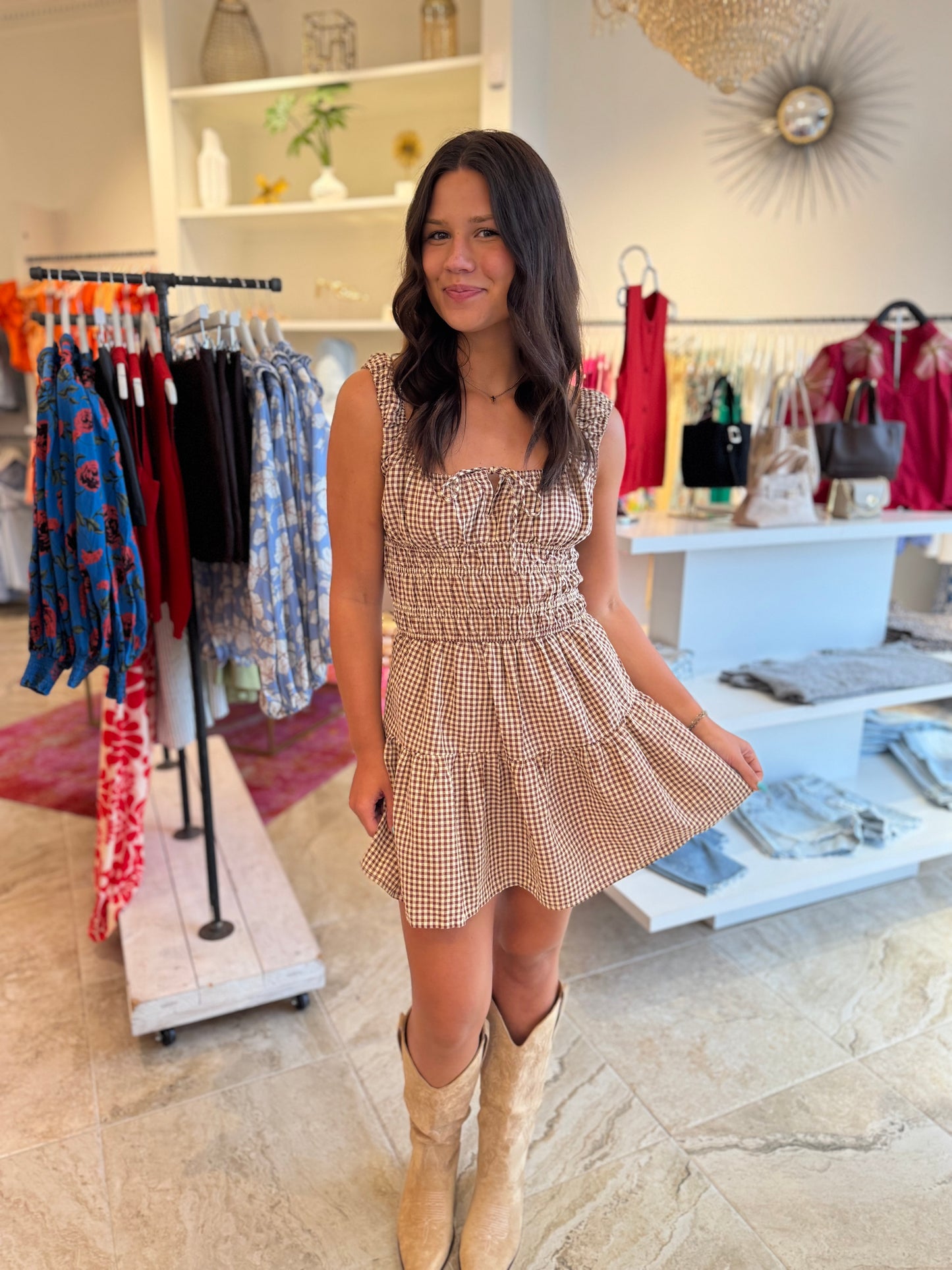 Nia Salt Dress in Henna