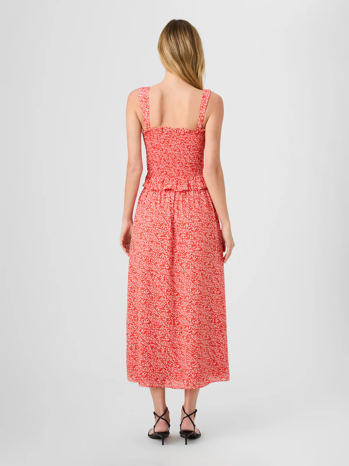 French Connection Madison Crepe Smocked Top in Agnes Fleur