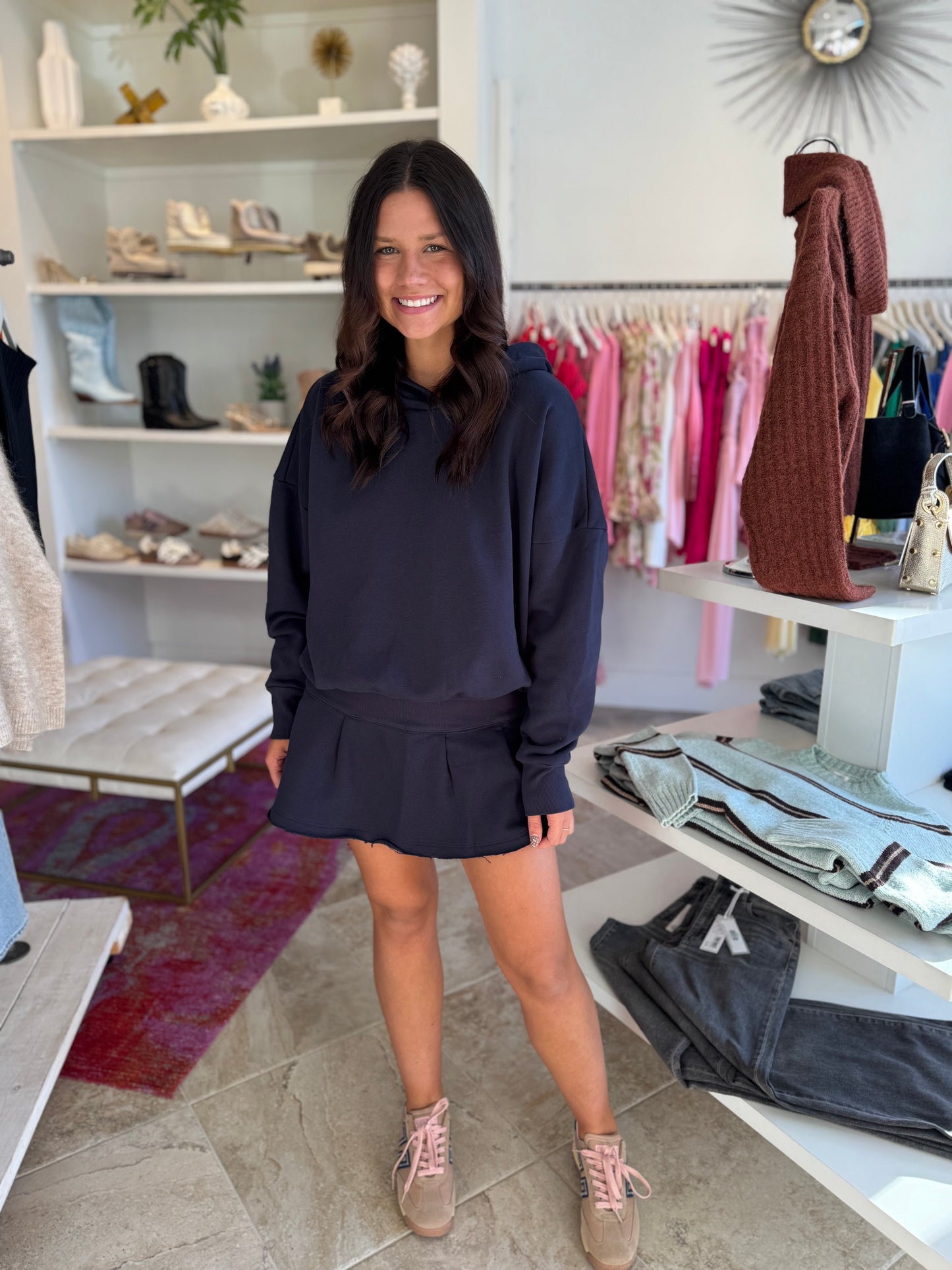 FP Movement Sprint To The Finish Skirt Set in Midnight Navy