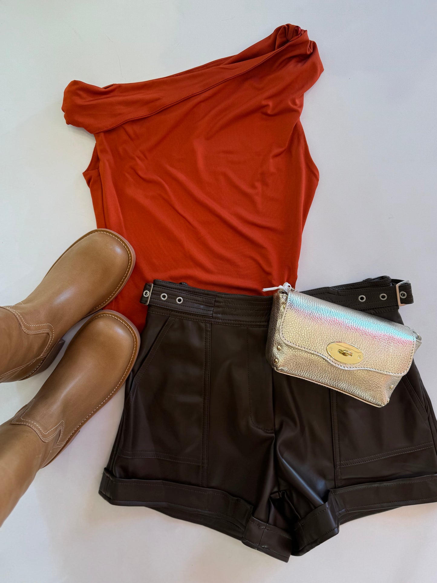 Nia Fraise Top in Rust