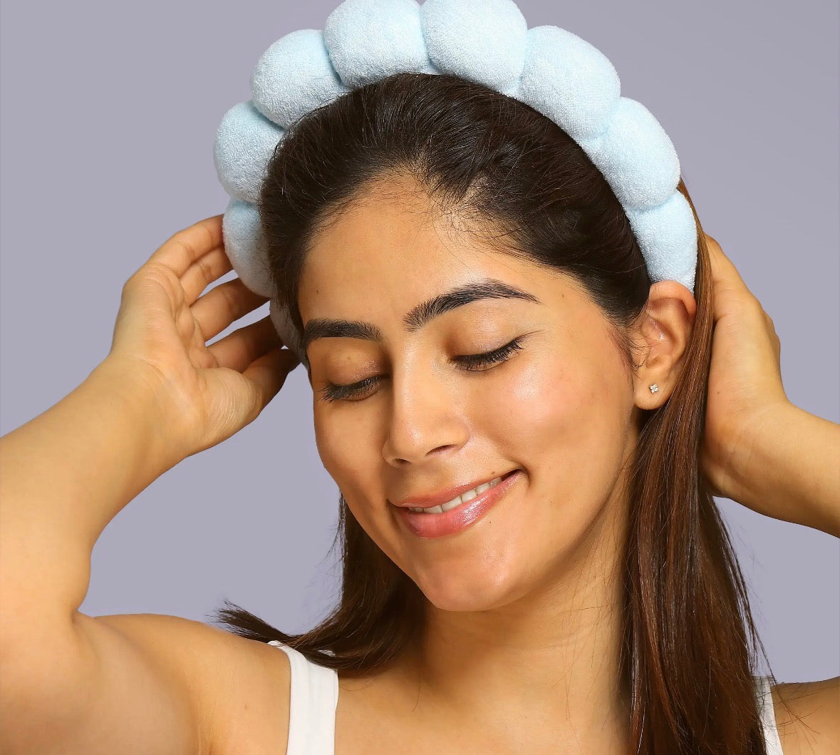 My Spa Life Bubble Skincare Headband in Blue