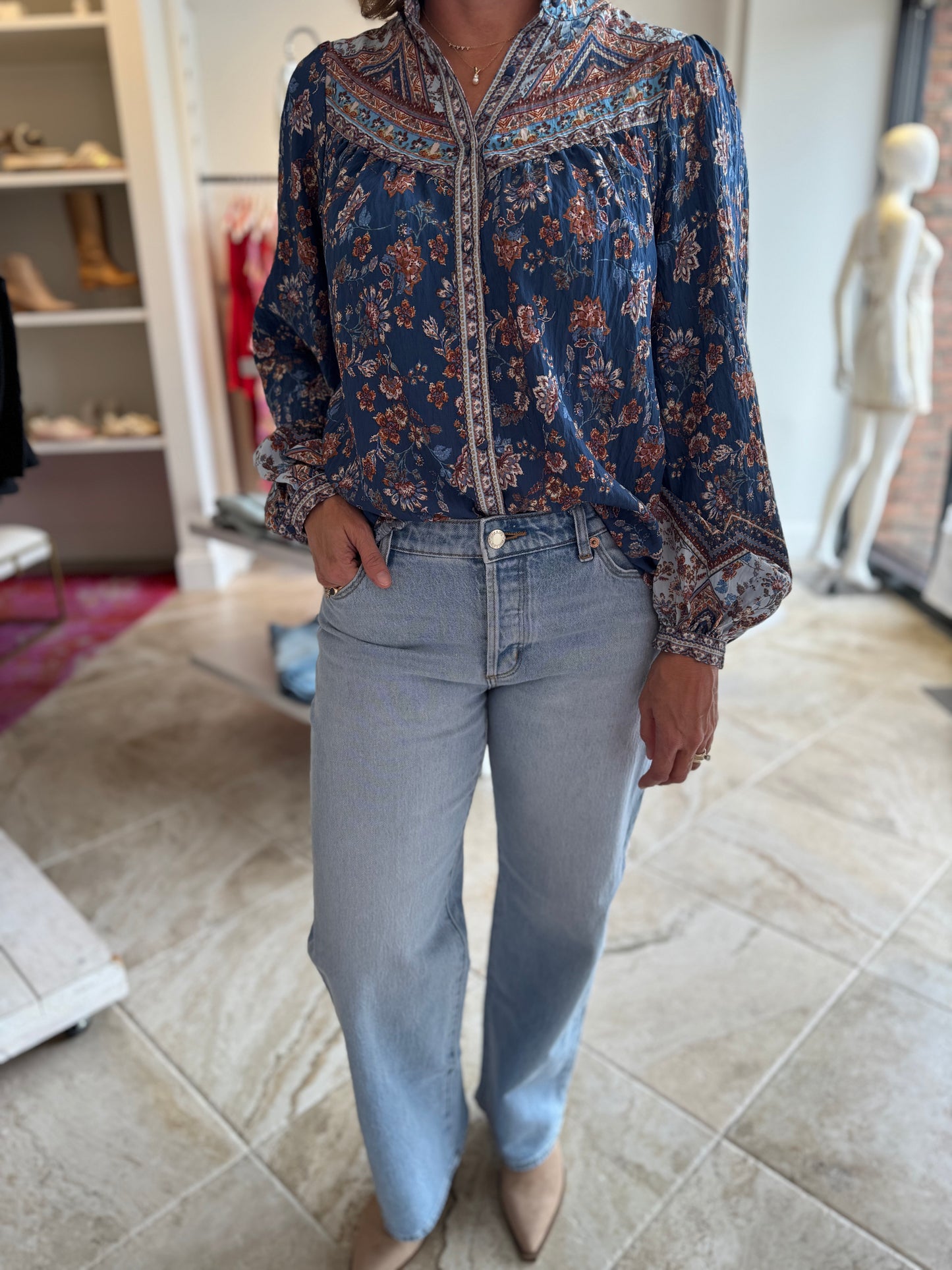 Tish Floral Longsleeve Blouse