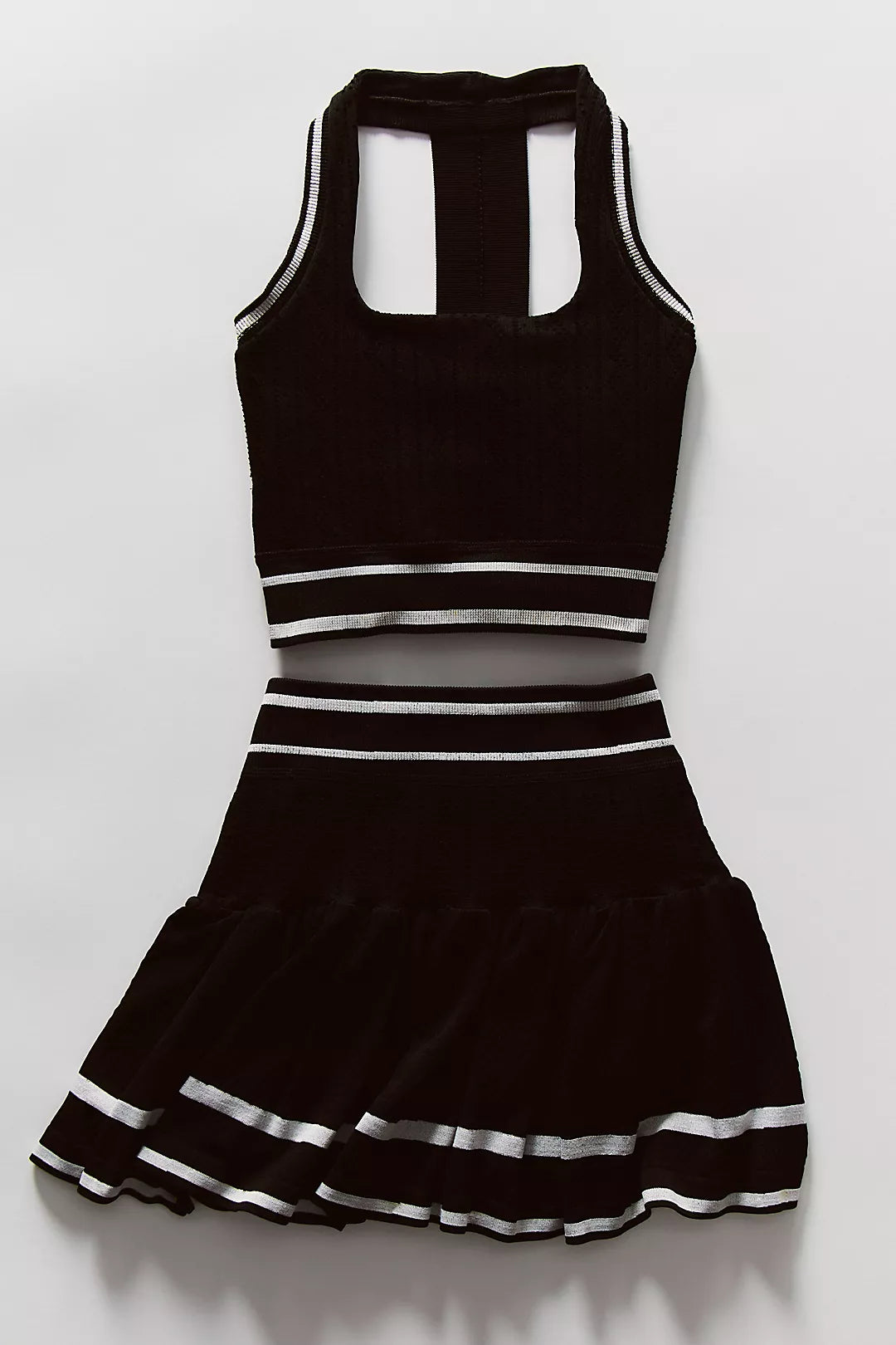 FP Movement Advantage Set in Black White Stripe Combo