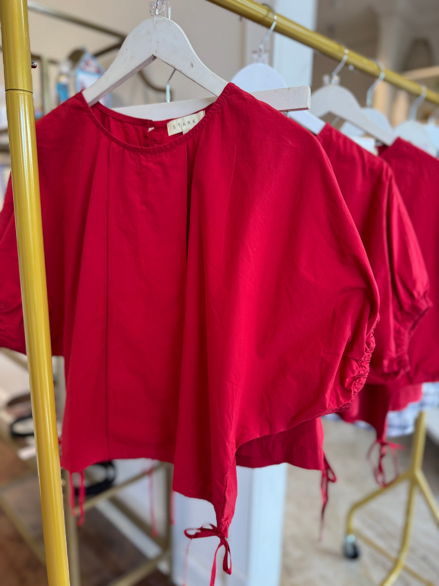 Stark X Jesse Top & Skirt Set in Chili Red