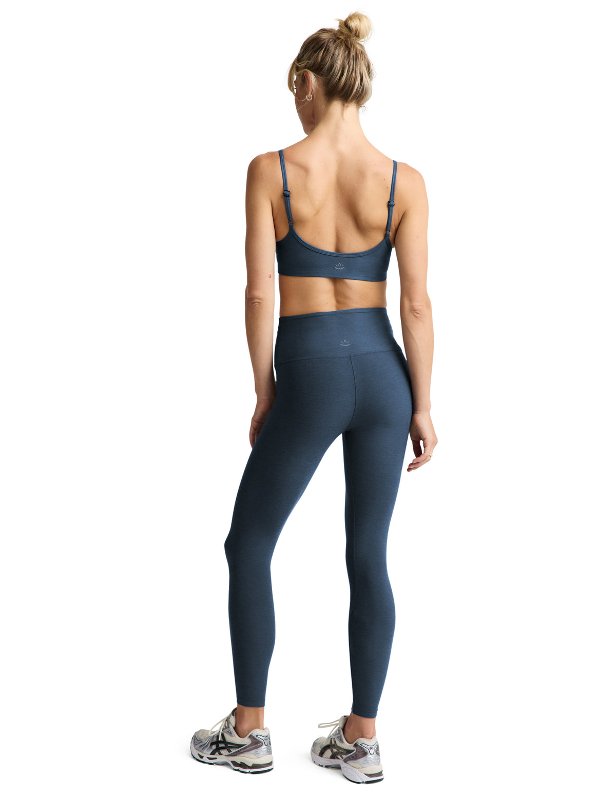 Beyond Yoga Spacedye Caught In The Midi High Waisted Legging in Blue Tundra
