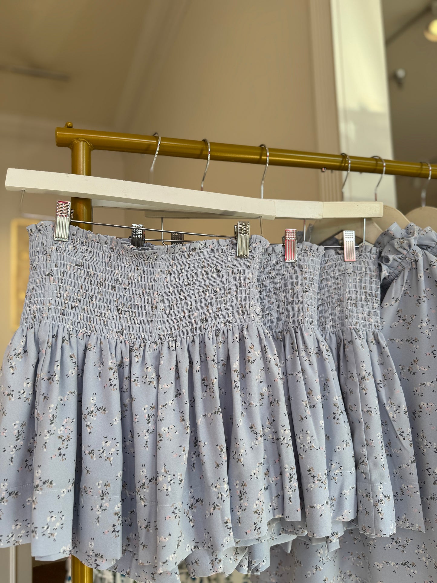 Koch Erica Skirt in Baby Blue Winter Camellia
