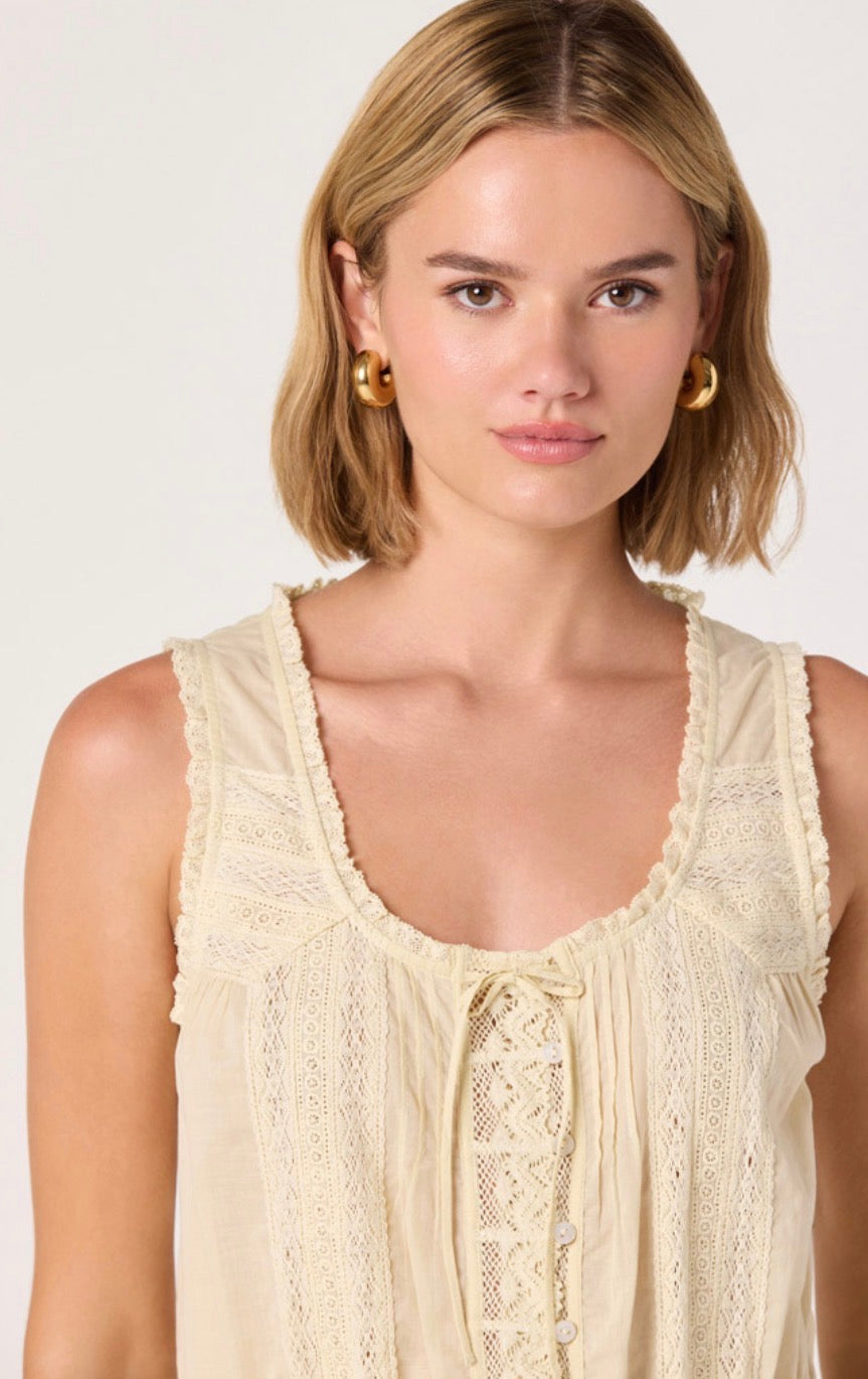 ASTR Shreya Top in Pale Yellow
