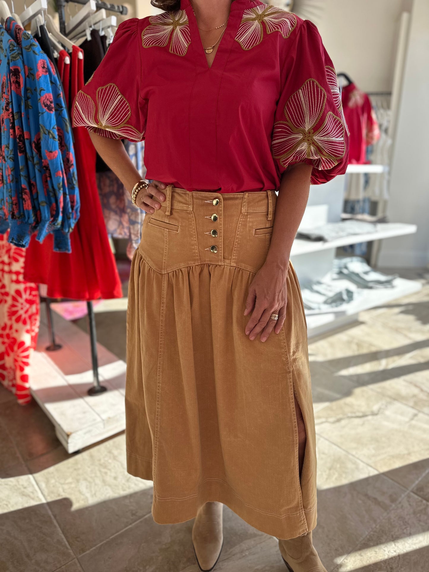 Hutch Embroidered Top