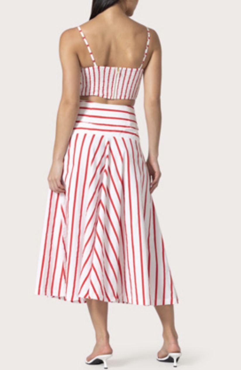 Lusana Kyla Skirt in Summer Stripe