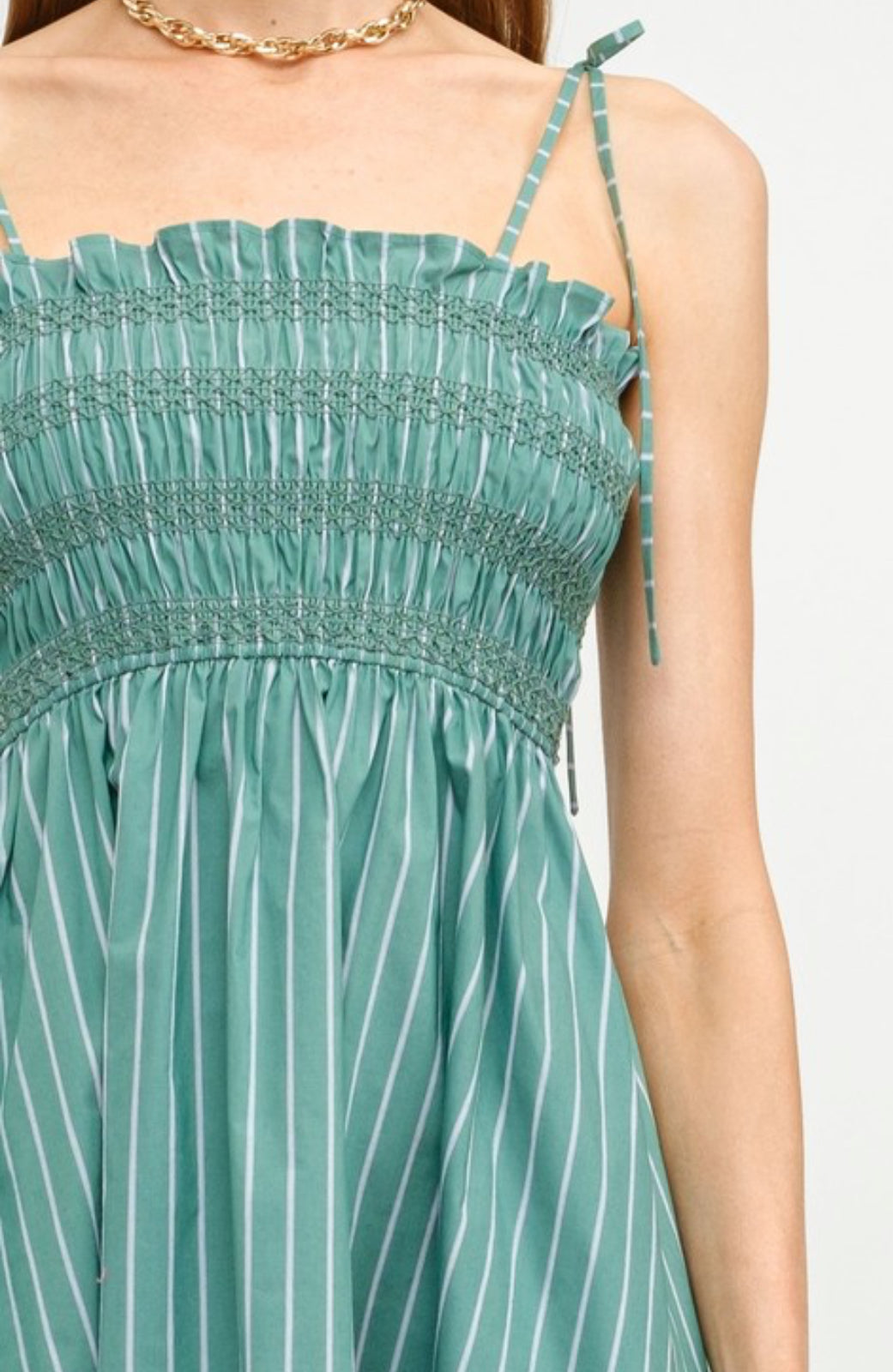 Kitty Striped Midi Dress