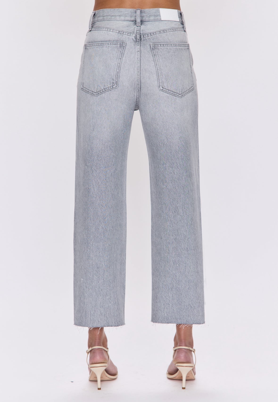 Pistola Cassie Crop Super High Rise Straight Jean in Enigma