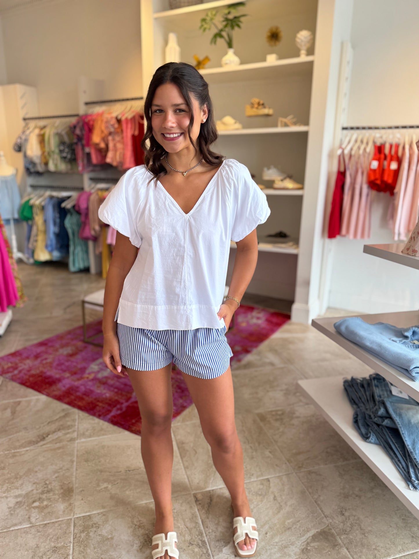 Stark X Rhonda Top in White
