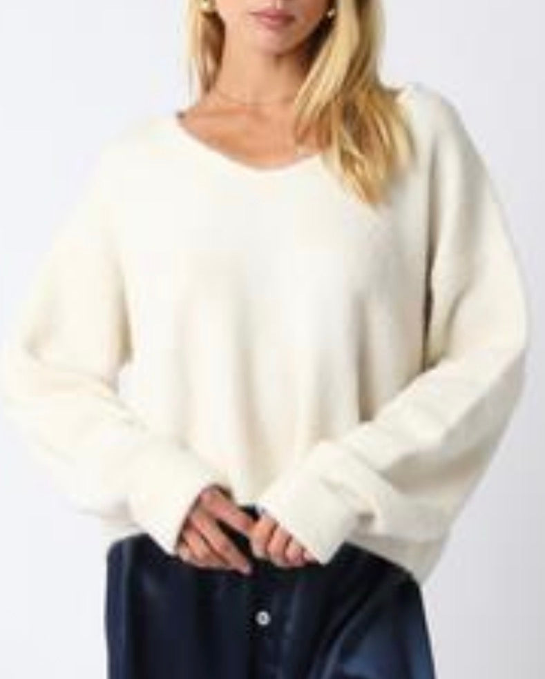 Tinsley Sweater in Ecru
