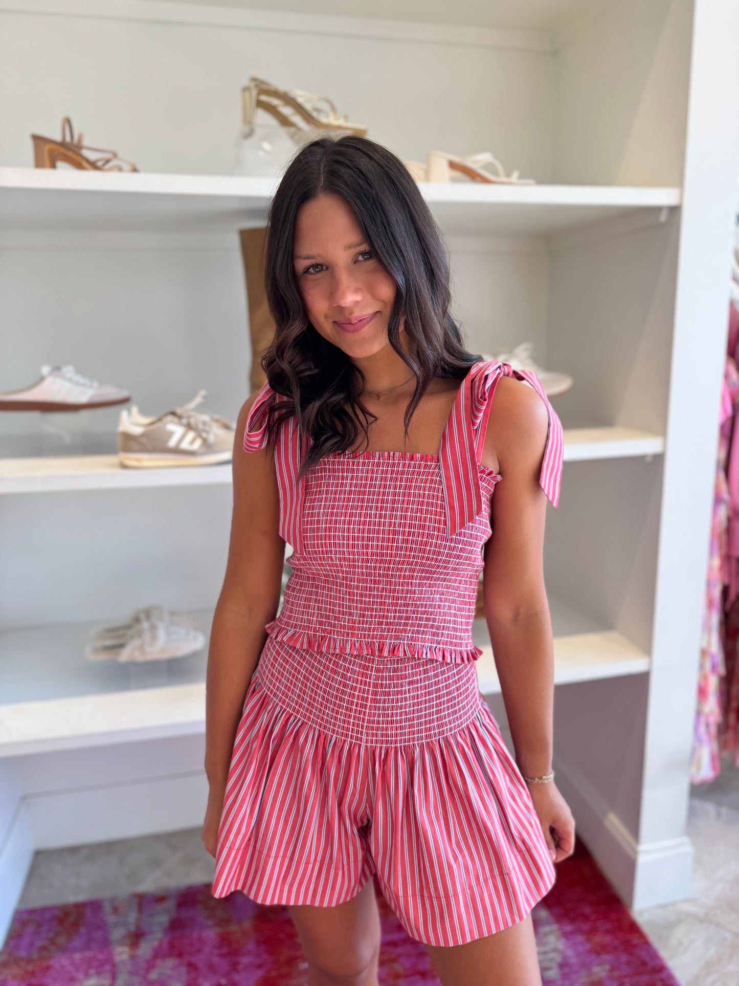 Koch Erica Skirt in London Red Stripe
