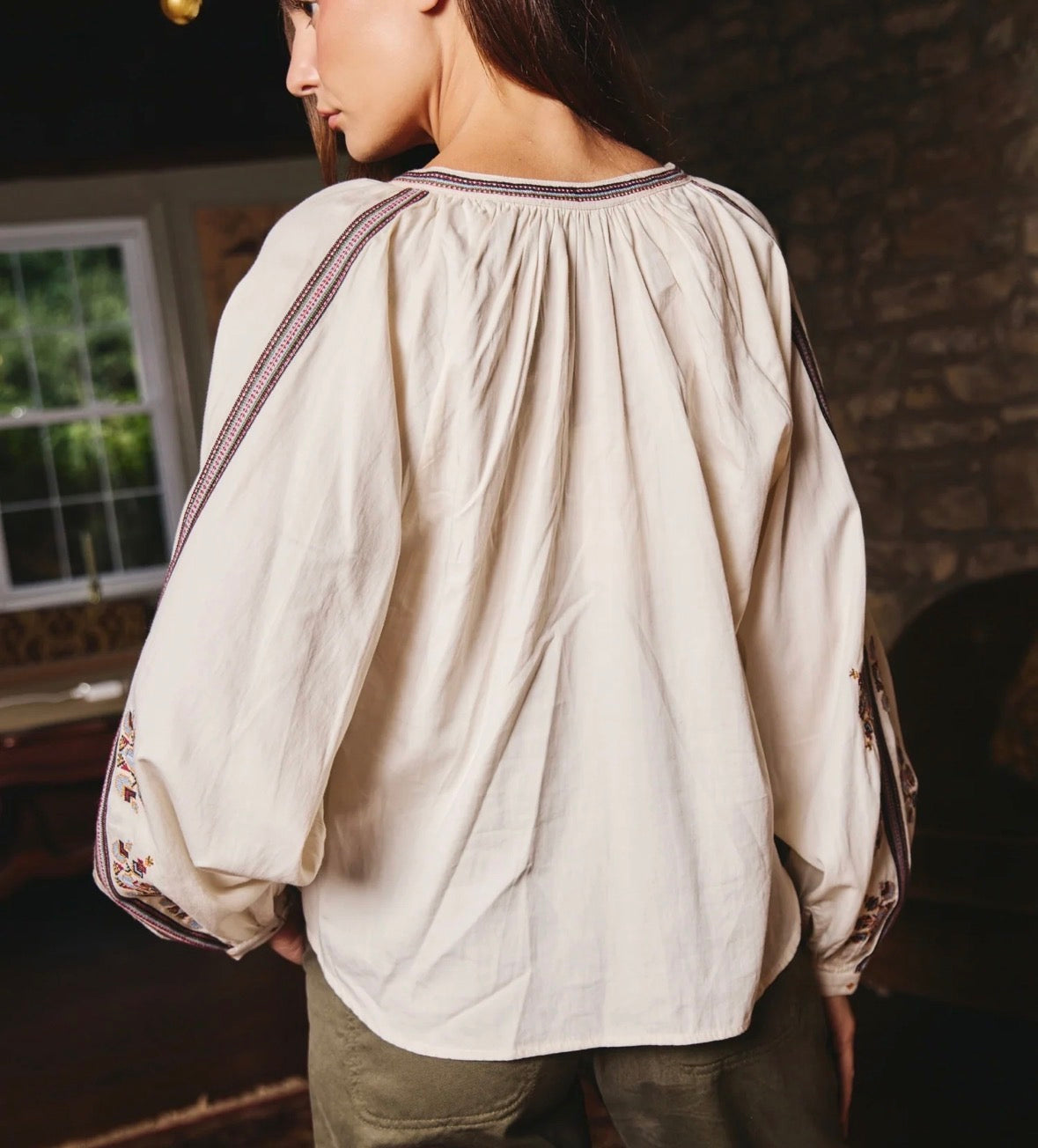 Love The Label Virginia Top in Otto Embroidery