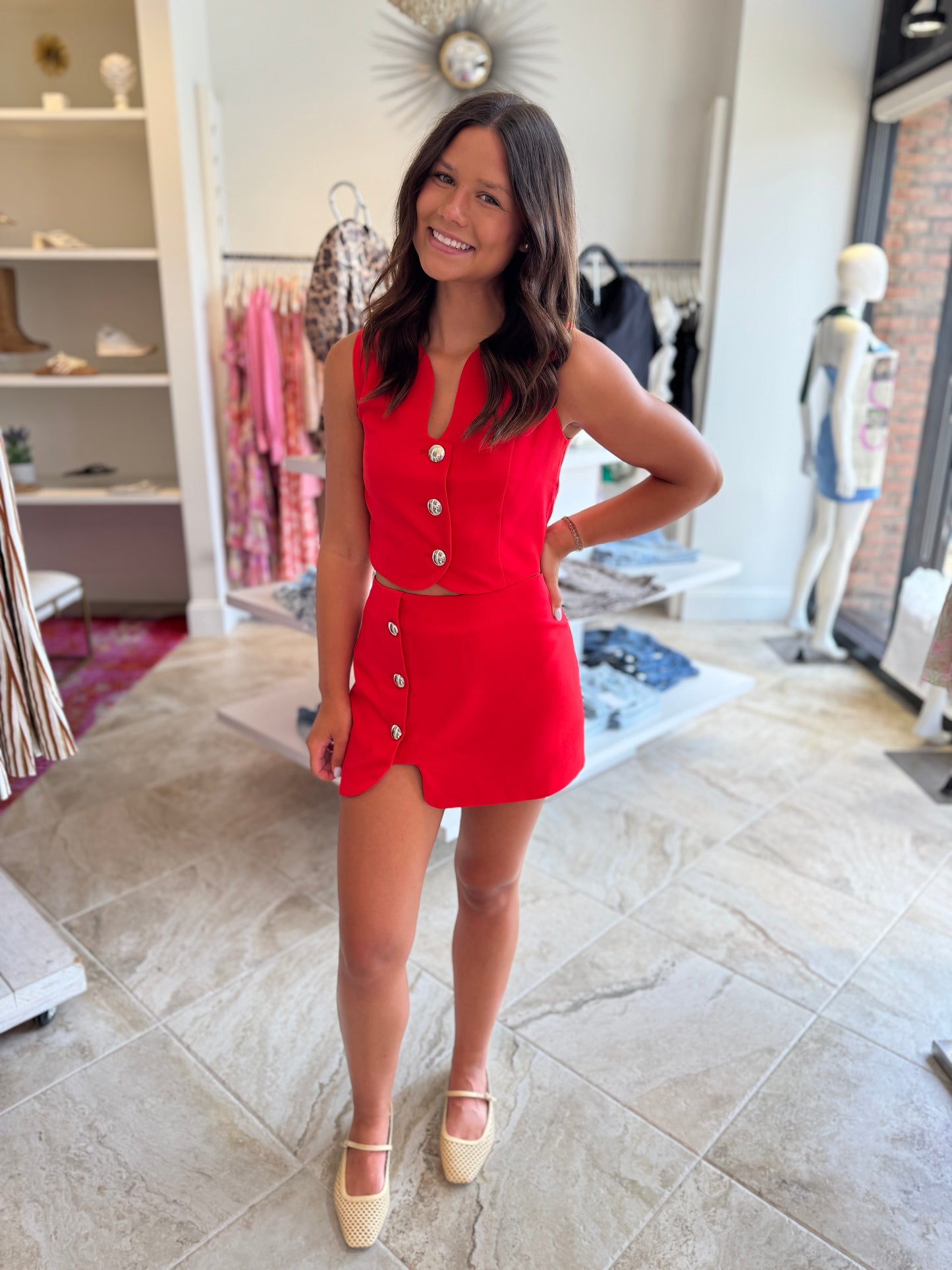 Roxanne Wavy Top and Skort Setw