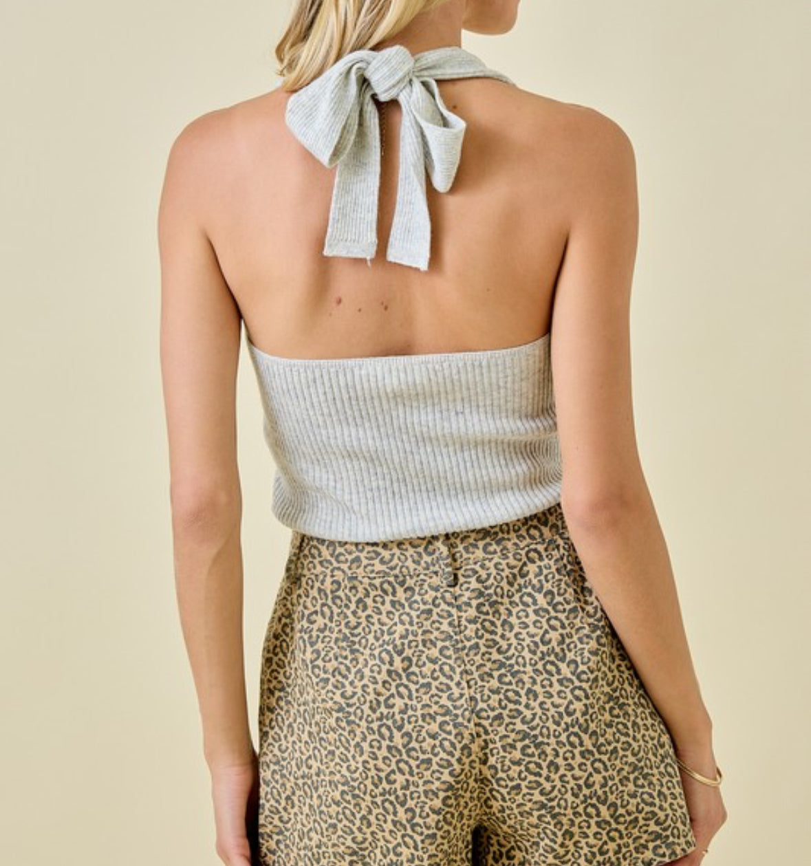 Grayson Halter Ribbed Top