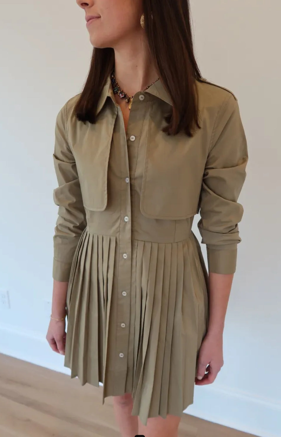 Shug Tate Dress in Olive