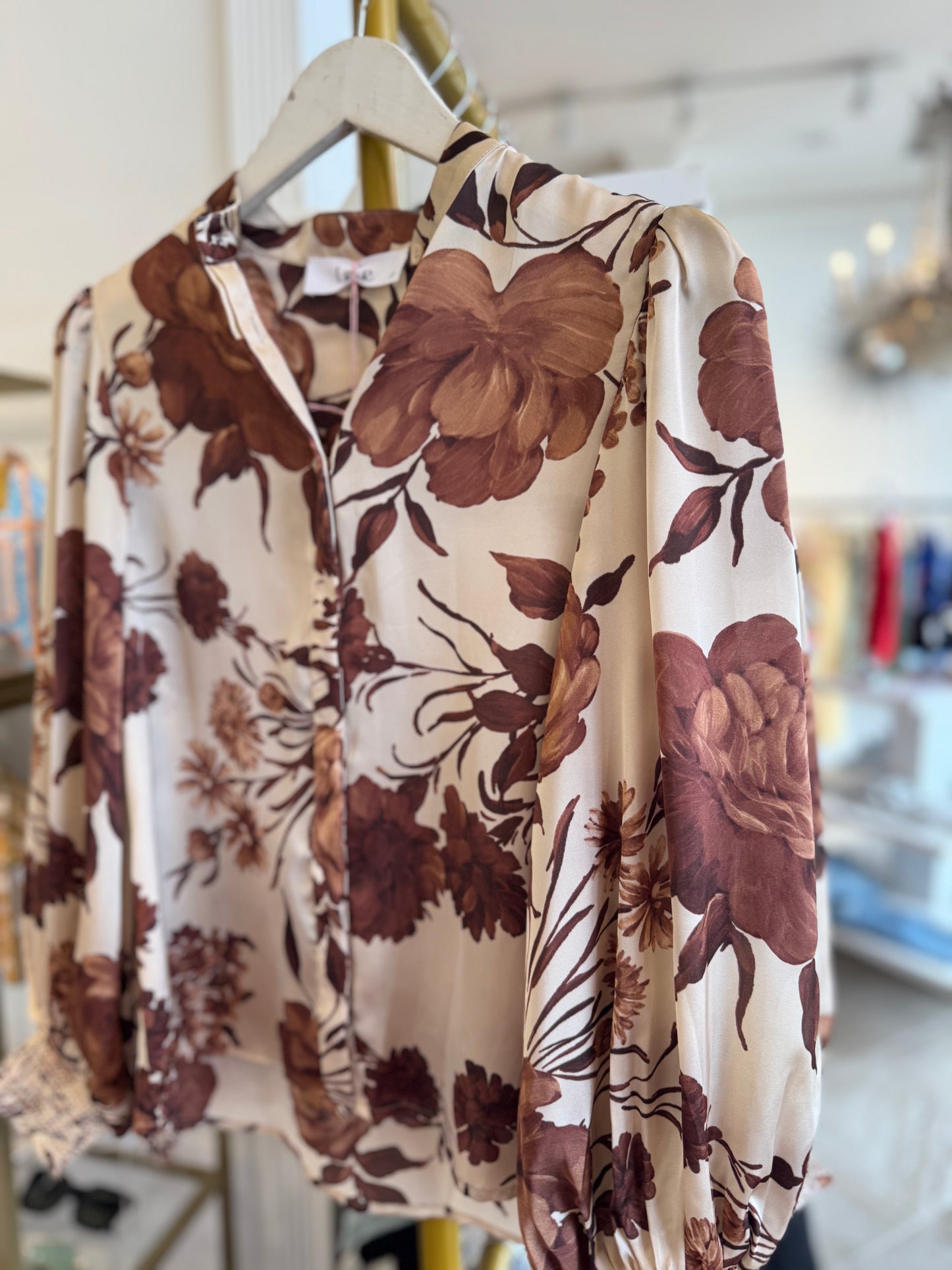 Charese Floral Silk Blouse
