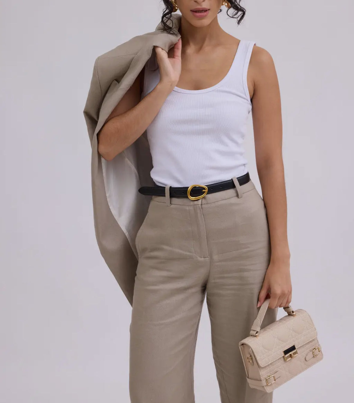 Jessie Leather Belt in Black