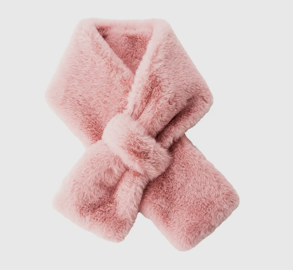 Aspen Fur Scarf in Blush