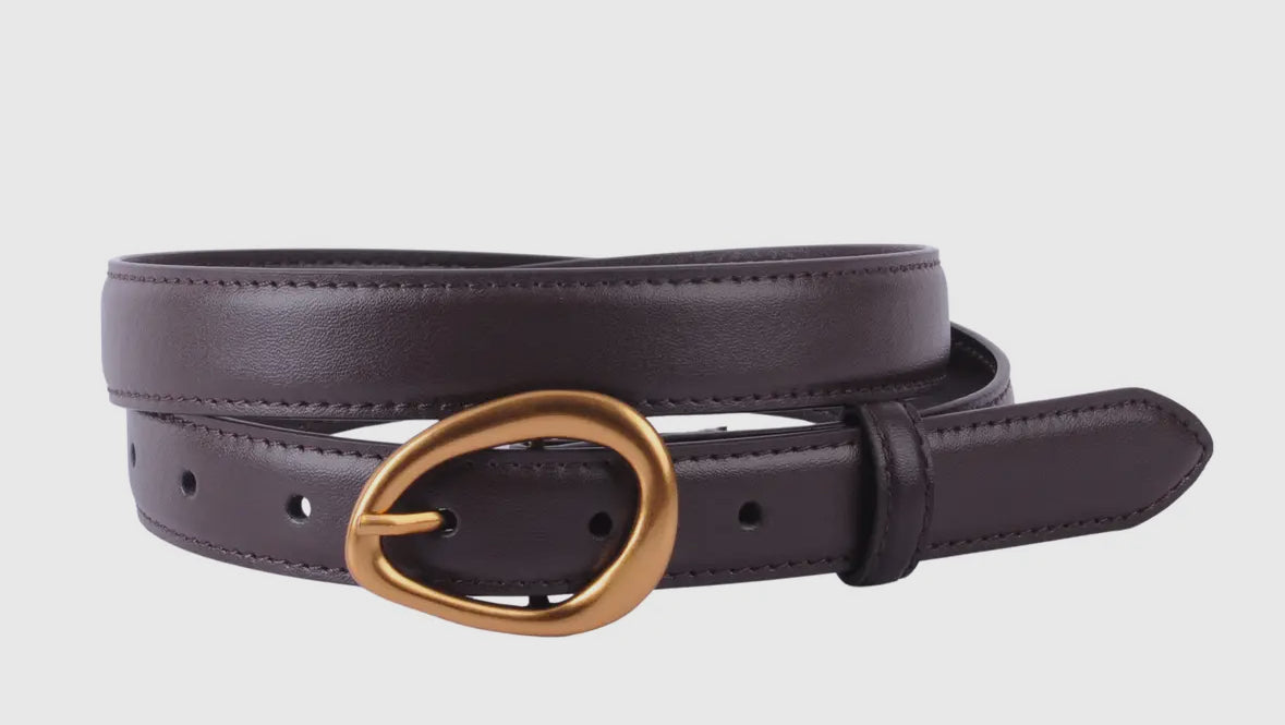 Jessie Leather Belt in Black