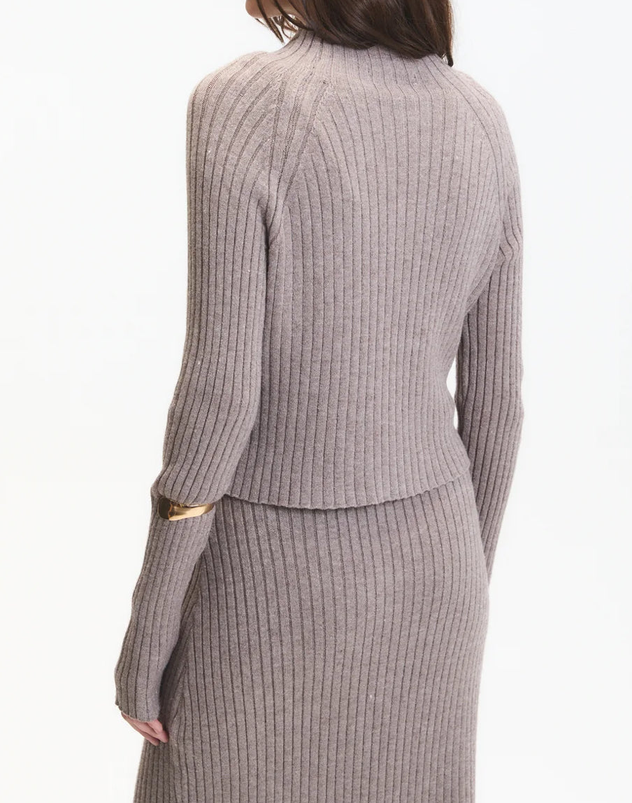 Deluc Randy Crop Sweater in Mink