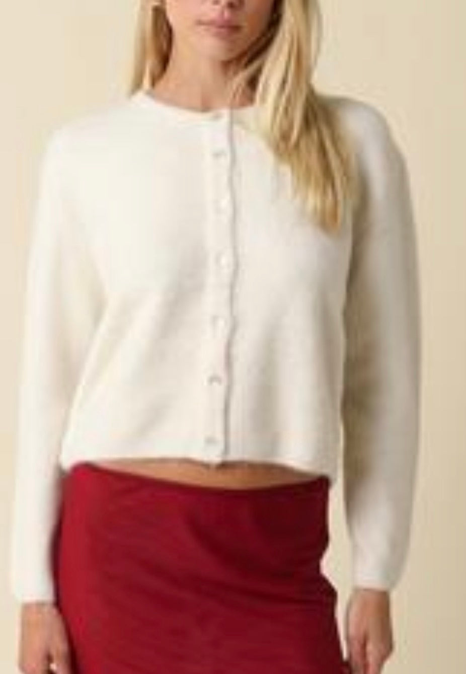 Graham Cardigan in Ecru