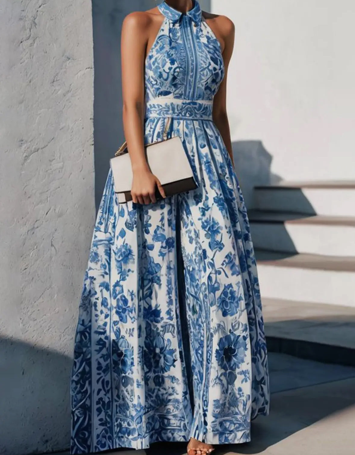 Corrie Floral Print Maxi Dress