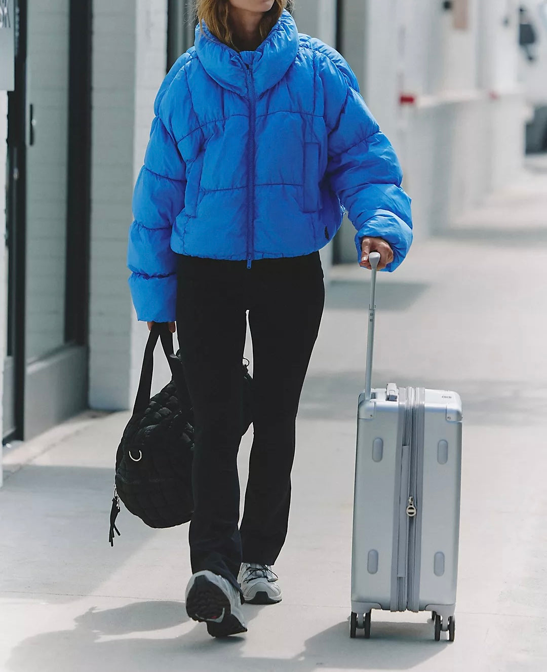 FP Movement In A Bubble Puffer Jacket in Rivera Blue