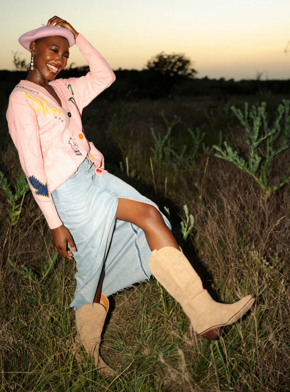 Marfa Emmylou Boot in Apricot