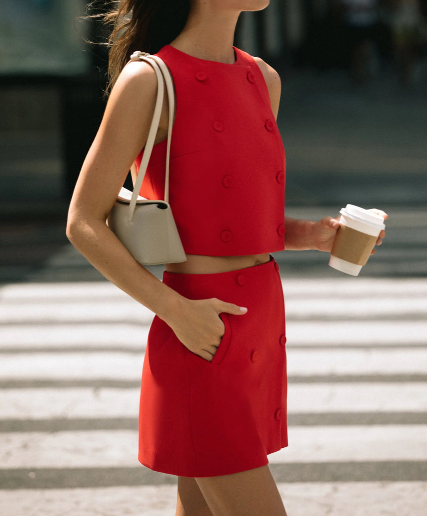French Connection Azra Twill Mini Skirt