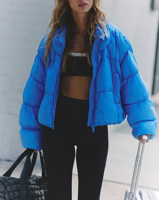 FP Movement In A Bubble Puffer Jacket in Rivera Blue