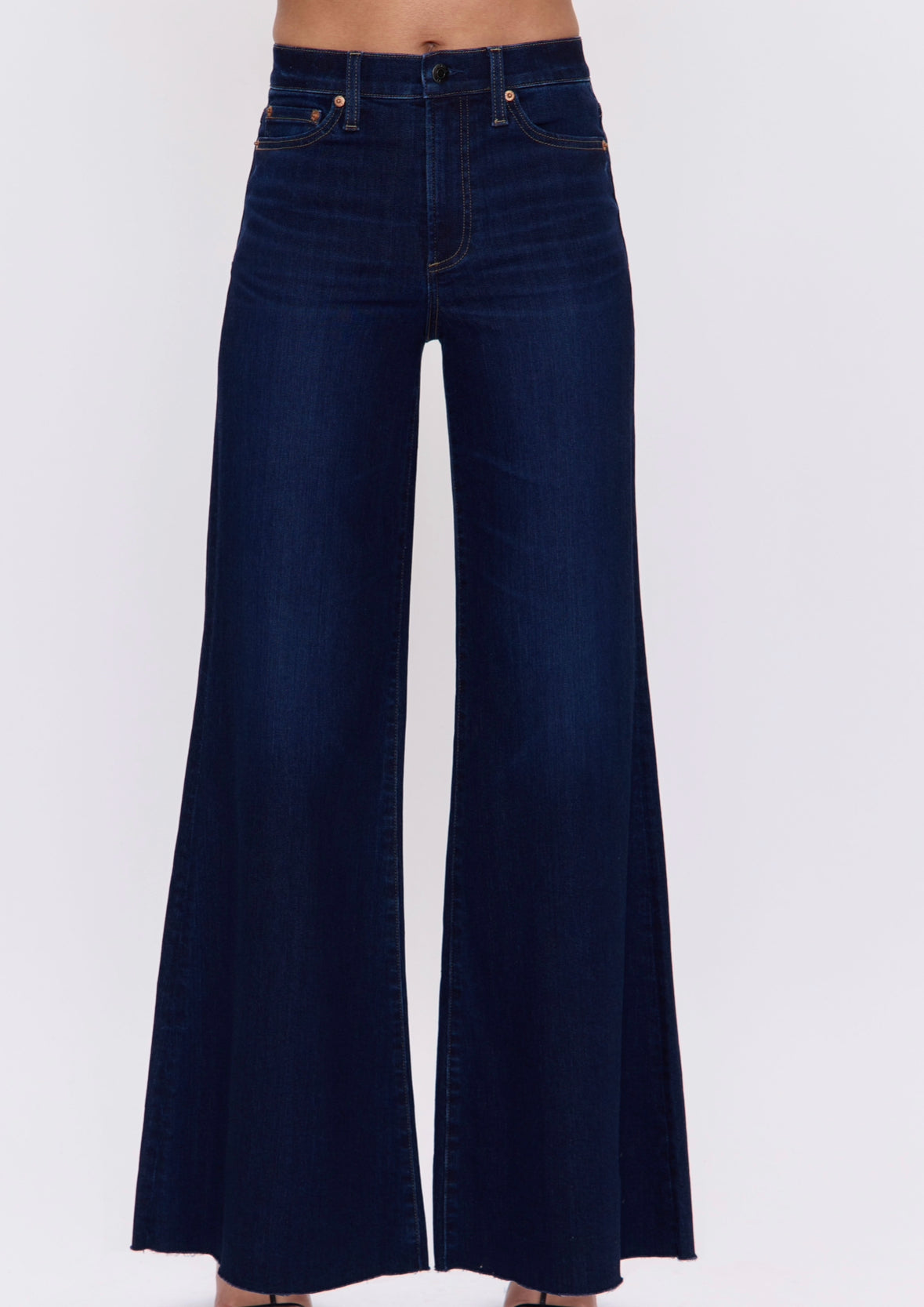 Pistola Izzy High Rise Wide Leg Jean in Tristesse