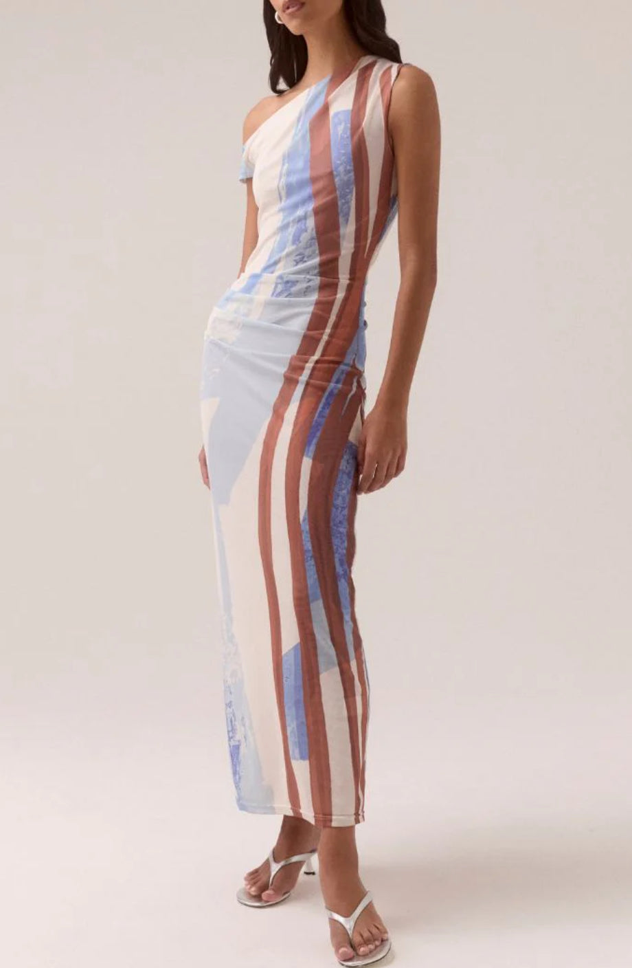 Sovere Hunter Mesh Dress in Blue Spice