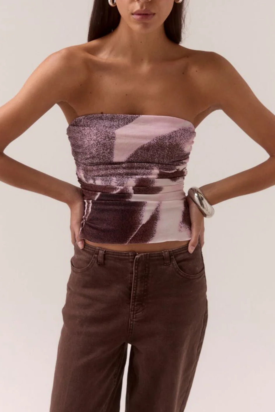 Sovere Afterlight Mesh Bodice in Raisin
