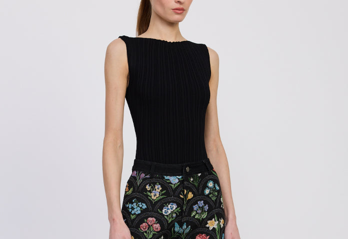 En Saison Reed Knit Bodysuit