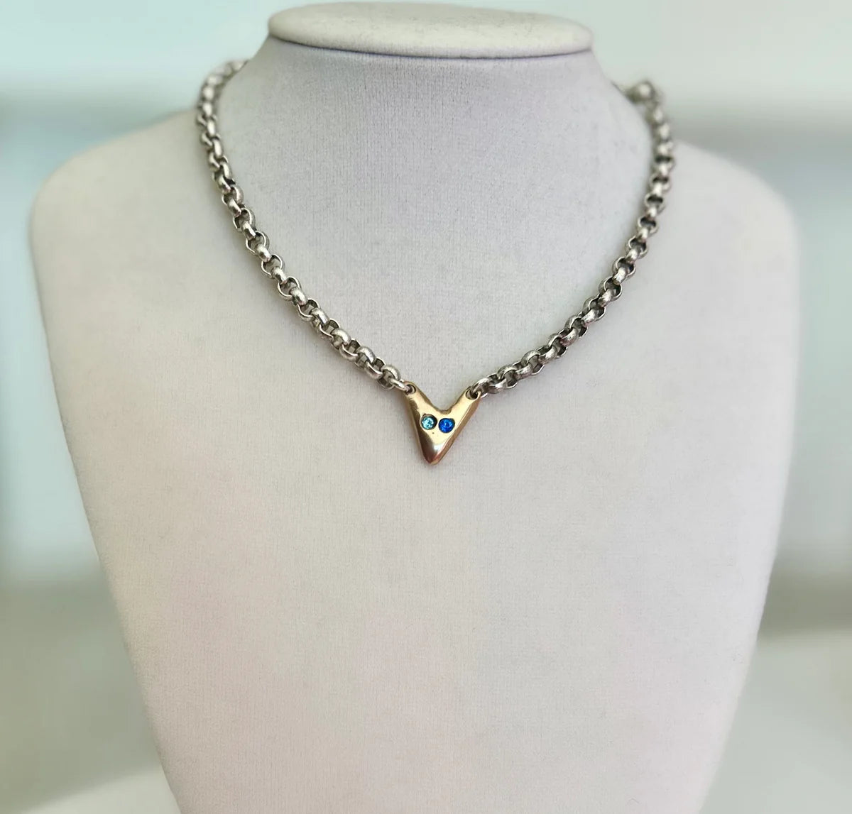 Ermine Jewelry Heart Mini and Eyes Necklace