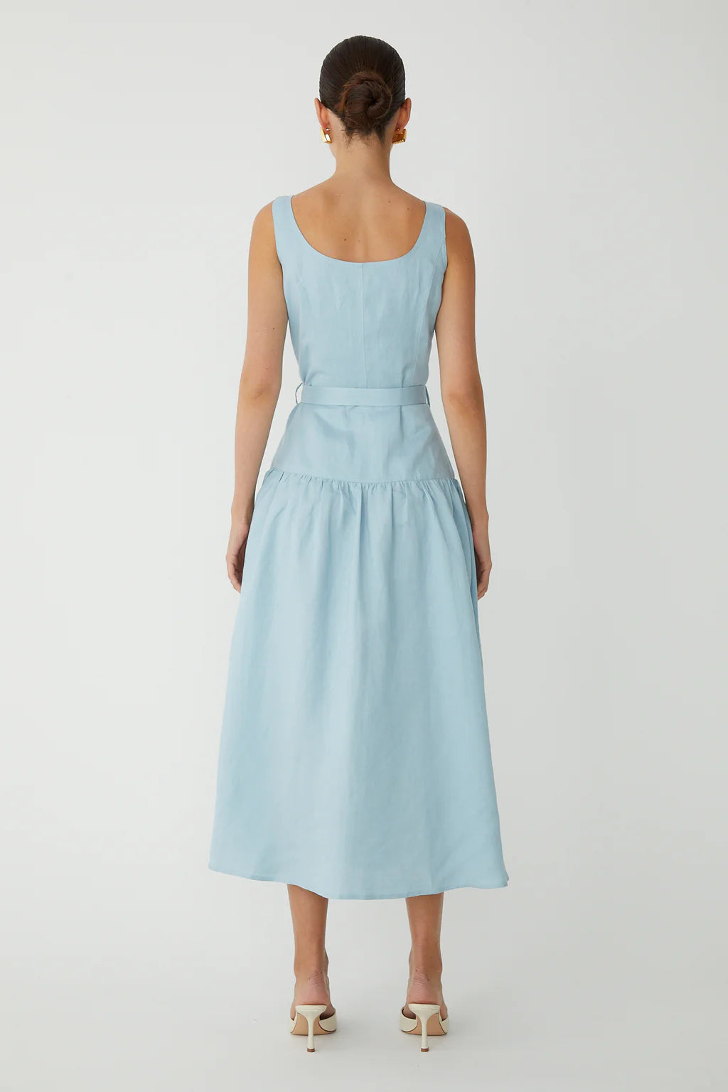 JS71 Callan Midi Dress in Sky Blue