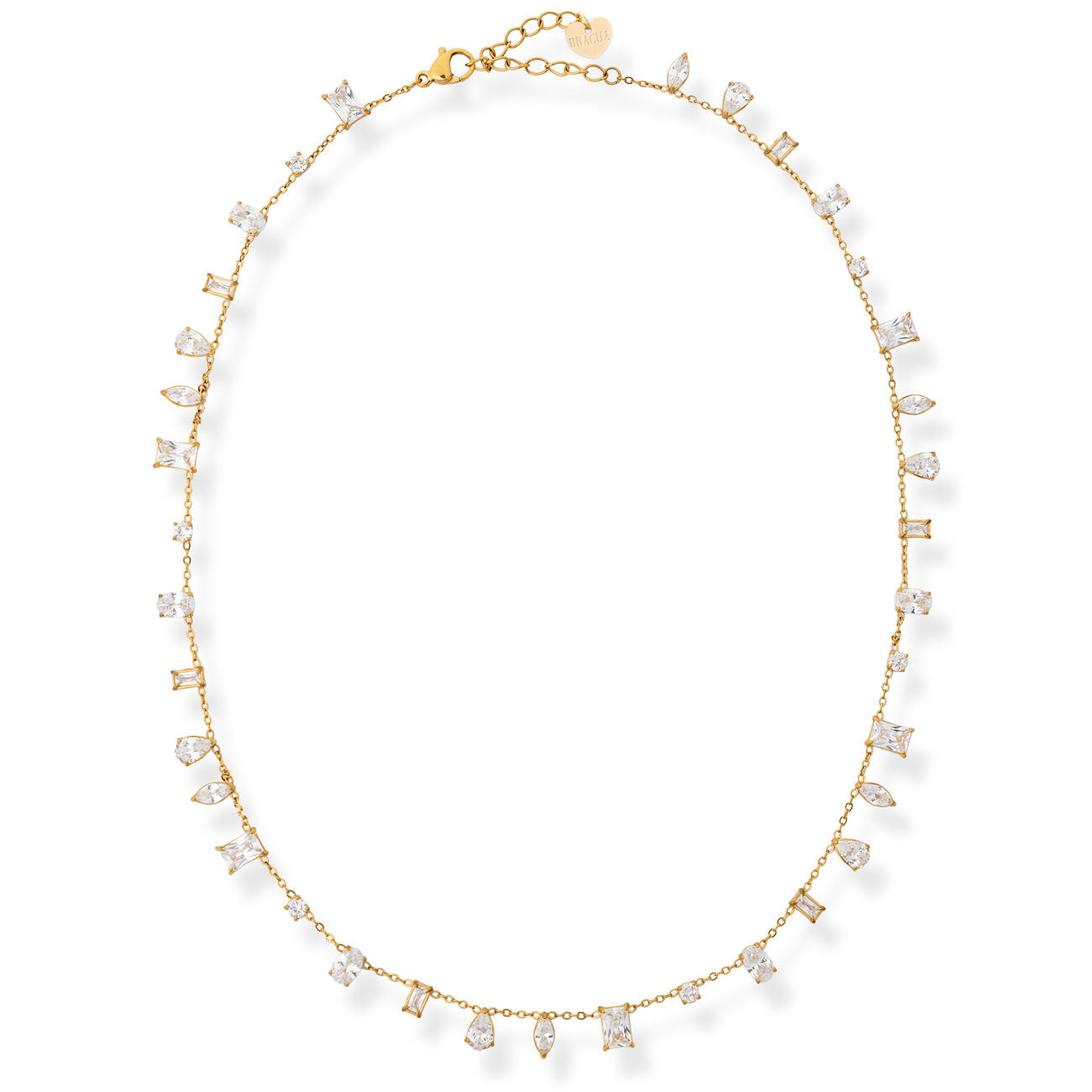 Bracha Hudson Multi Shape Tennis Necklace in Crystal
