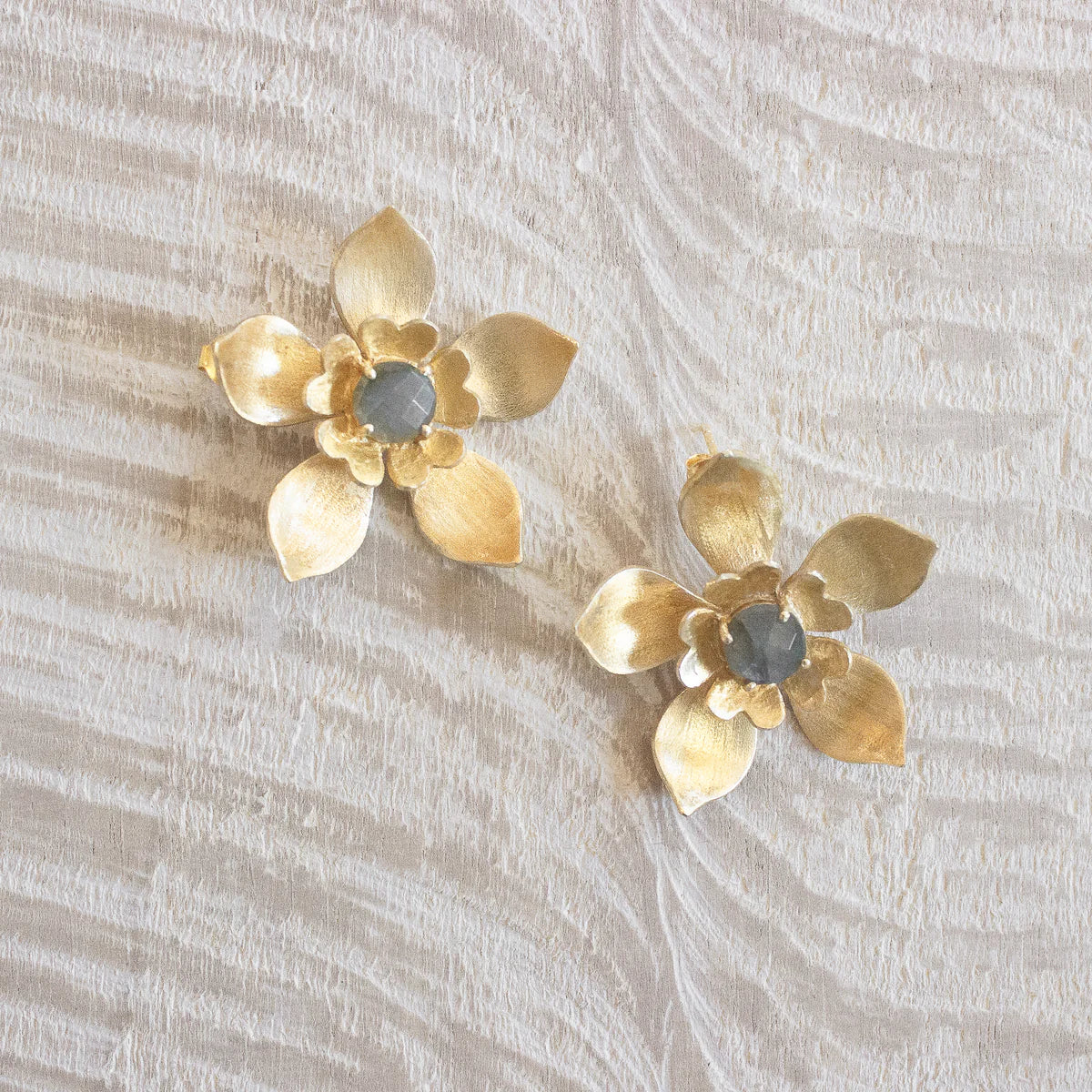 Ever Alice Gigi Earrings in Labradorite