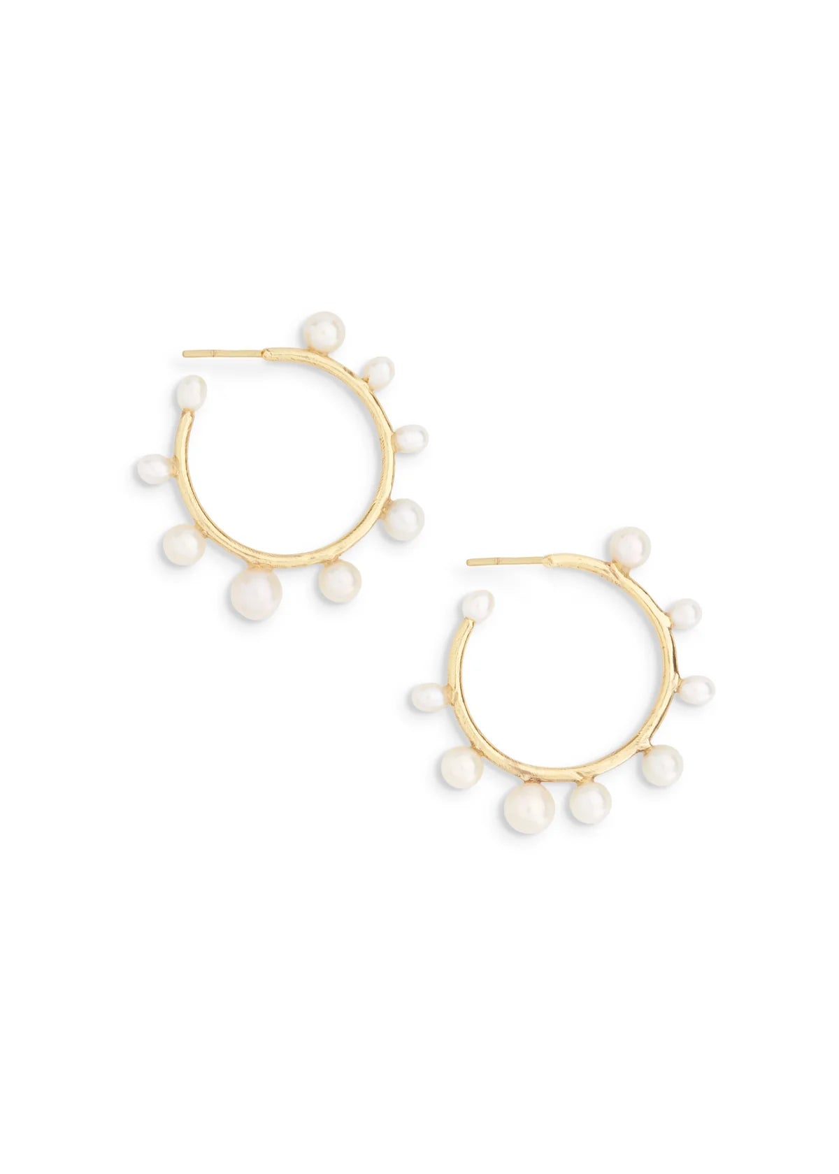 Ever Alice Pearl Hoops Medium