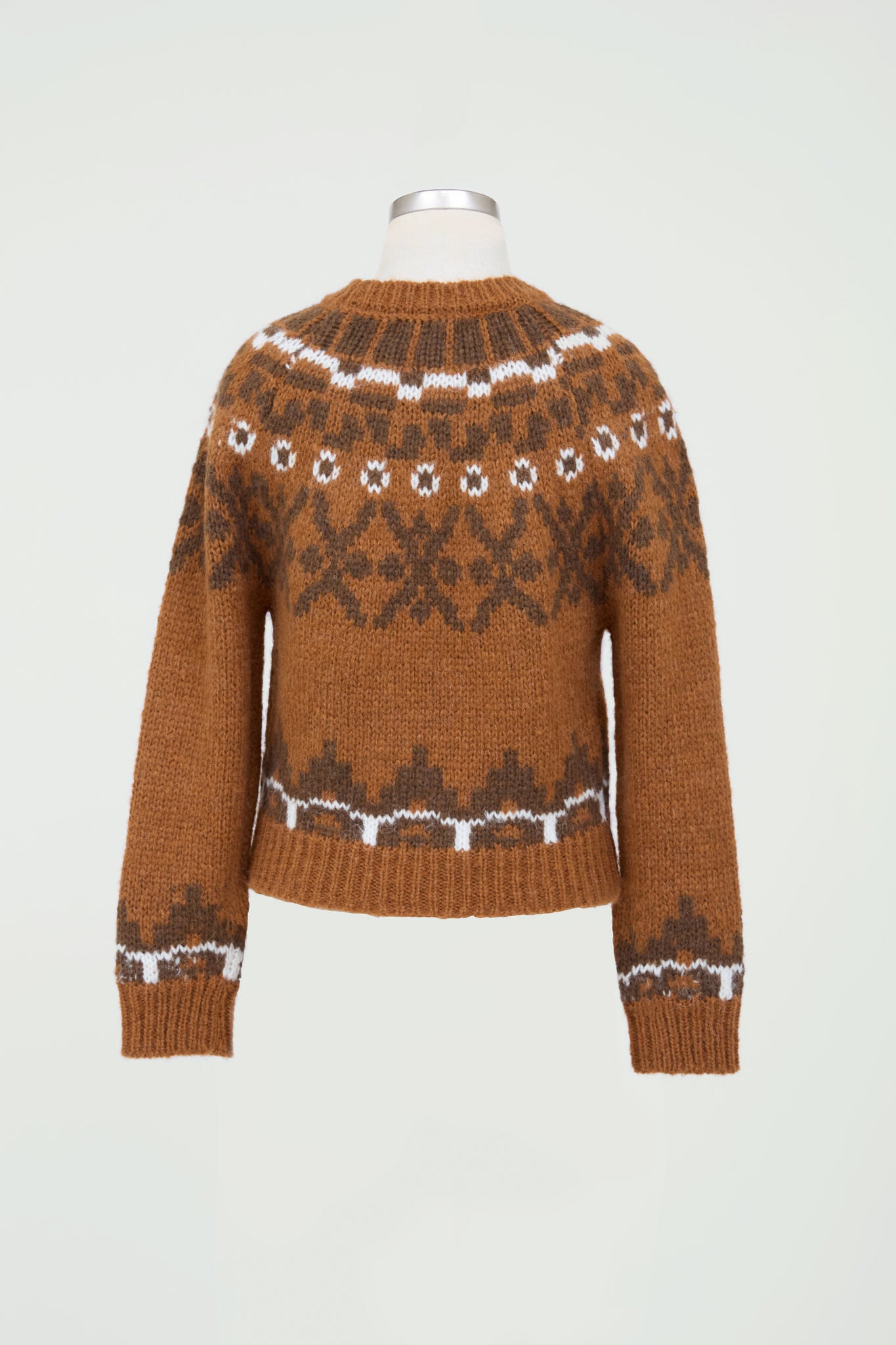 Moon River Isle Pullover Sweater In Brown Multi