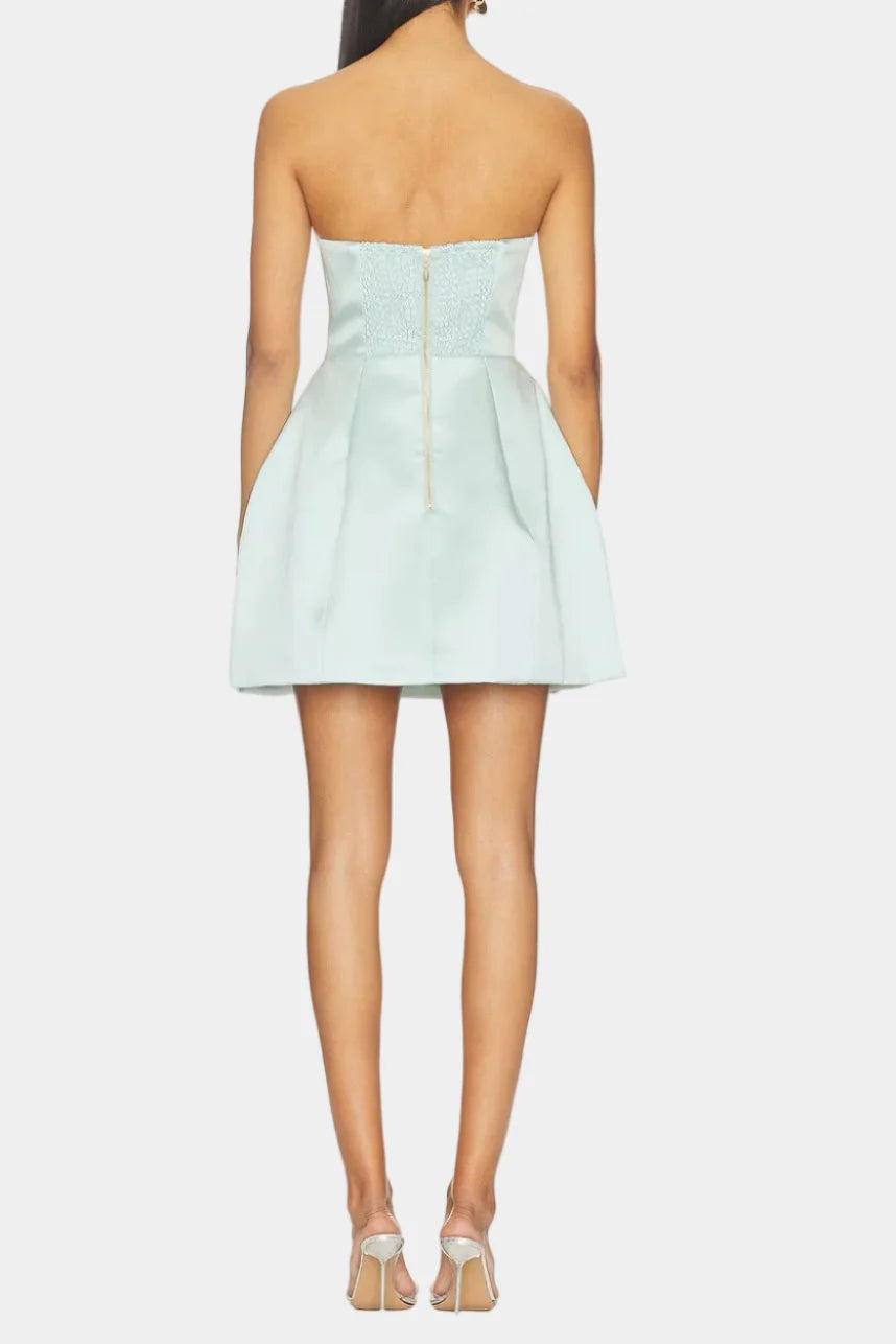Elliatt Manon Tulip Mini Dress in Seagreen