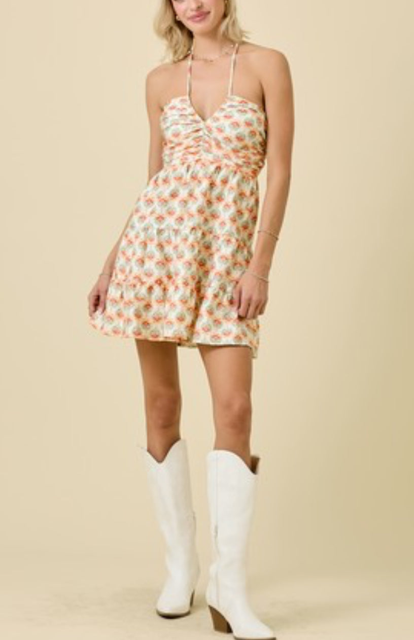 Ferrell Floral Halter Dress