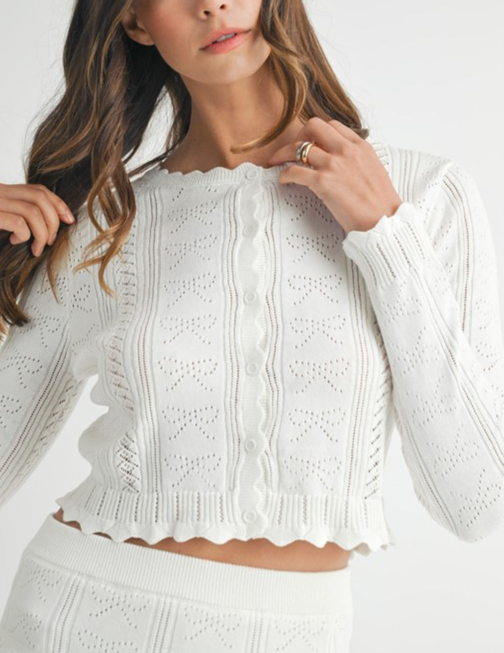 Beaufort Pointelle Knit Set