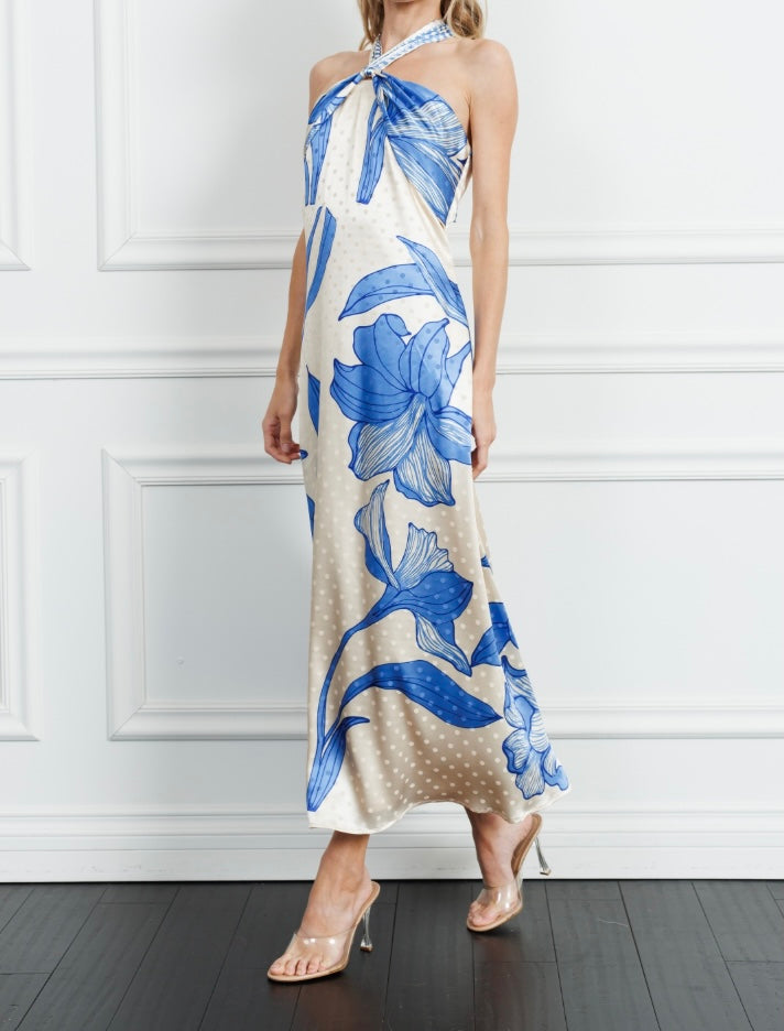 Ciebon Runie Floral Print Maxi Dress